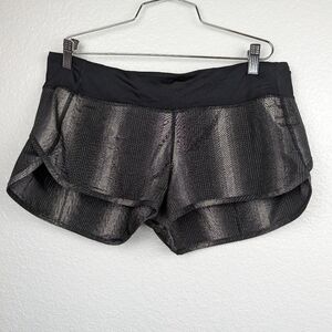 Lululemon Run Speed Short Metallic Stripe 8